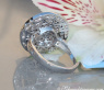 Eleganter Weißgold Ring mit schwarzen Diamanten #6