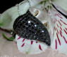 Extravaganter schwarze Diamanten Herz Anhänger #4