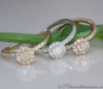 Drei bezaubernde Brillanten / Diamanten Ringe (Stacking Rings) #2