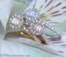 Drei bezaubernde Brillanten / Diamanten Ringe (Stacking Rings) #3
