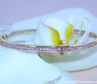 Precious Pink Sapphire Bangle Precious Pink Sapphire Bangle