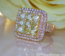 Exquisiter gelbe Diamanten Ring mit Brillanten #1