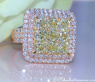 Exquisiter gelbe Diamanten Ring mit Brillanten #2