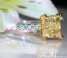 Anmutiger gelbe Diamanten Ring mit Brillanten #1