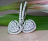 Elegante Diamant Ohrringe im Herz Design #3
