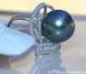 Prächtiger Tahitiperle Ring mit Brillanten & Diamanten #2