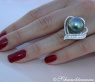 Prächtiger Tahitiperle Ring mit Brillanten & Diamanten #5