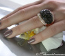 Opulenter Roségold Ring mit schwarzen Brillanten #4