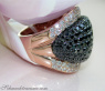Opulenter Roségold Ring mit schwarzen Brillanten #5