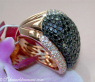 Opulenter Roségold Ring mit schwarzen Brillanten #6