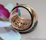 Opulenter Roségold Ring mit schwarzen Brillanten #8
