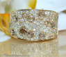 Stattlicher Ring mit weißen und naturbraunen Brillanten #3