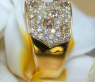 Stattlicher Ring mit weißen und naturbraunen Brillanten #6