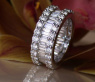Exquisiter Brillanten Memory Ring mit Baguette Diamanten #3