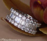 Exquisiter Brillanten Memory Ring mit Baguette Diamanten #4