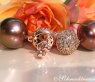 Feinste Ohrstecker mit Bronze Tahitiperlen & naturbraunen Brillanten #3