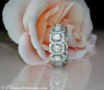 Exquisiter Brillanten Memory Ring mit Diamanten im Smaragd Schliff #4