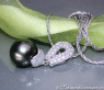 Stattlicher Tahitiperle Anhänger mit Diamanten #5