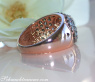 Zeitloser Herz Ring mit braunen und weißen Brillanten #6