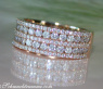 Eleganter Brillant Band Ring in Roségold #1