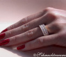 Eleganter Brillant Band Ring in Roségold #4