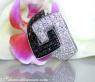 Extravaganter Gürtel Ring mit schwarzen Diamanten #7