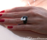 Extravaganter Gürtel Ring mit schwarzen Diamanten #8
