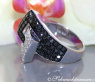 Extravaganter Gürtel Ring mit schwarzen Diamanten #10