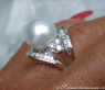 Opulenter Südseeperle Ring mit Brillanten #3