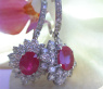 Exquisite Burma Rubin Ohrstecker mit Brillanten #3