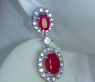 Feinste Burma Rubin Ohrstecker mit Brillanten #4
