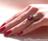 Bezaubernder Pink Turmalin Ring mit schwarzen Diamanten #4
