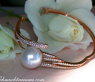 Exquisiter Brillanten Armreif mit Südseeperle (15 mm) #3