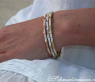 Edler Diamanten Armreif im Bambus Design #9