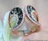 Interessanter Ring mit schwarzen Diamanten, naturbraunen & weißen Brillanten #5