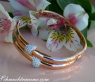 Massiv gefertigter Brillant Armreif in Roségold 750 #3