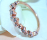 Graziler Diamanten Memory Ring in Roségold #3