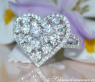 Exquisiter Brillanten Herz Ring #1