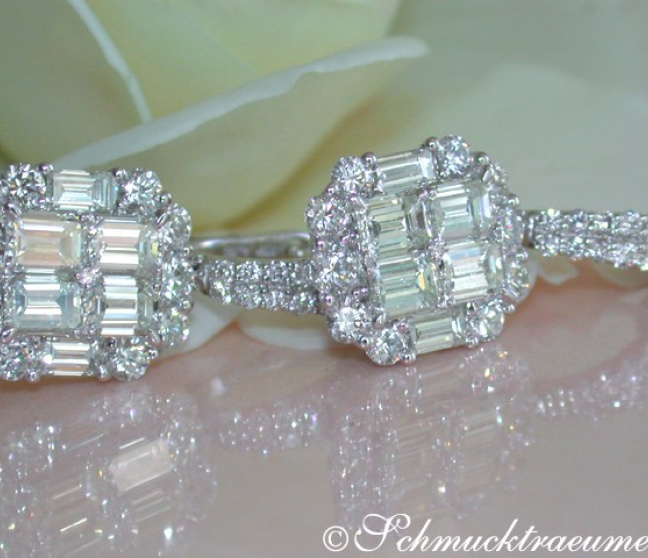 Exquisite Brillant Ohrstecker mit lupenreinen Diamanten #1 Exquisite Brillant Ohrstecker mit lupenreinen Diamanten #1