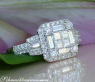 Edler Brillanten Ring mit Princess und Baguette Diamanten #1