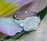 Edler Brillanten Ring mit Princess und Baguette Diamanten #3