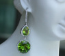 Stattliche Peridot Ohrgehänge mit Brillanten #4
