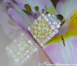 Luxurious White & Yellow Diamond Ring Luxurious White & Yellow Diamond Ring
