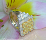 Erlesener Brillanten Ring mit gelben Diamanten #5