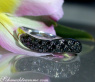 Geschwungener schwarze Diamanten Ring #2