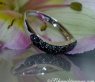 Geschwungener schwarze Diamanten Ring #4