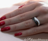 Geschwungener schwarze Diamanten Ring #9