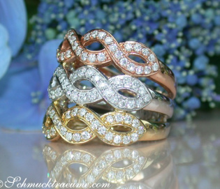 Drei Diamanten Ringe in Einem