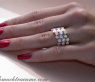 Drei attraktive Brillanten Memory Ringe (Stacking Rings) #5