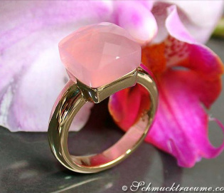 Bildschöner Rosenquarz Ring
